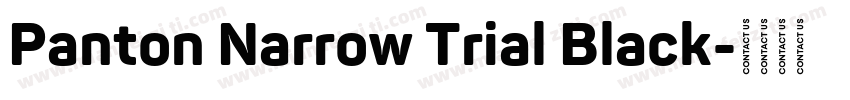 Panton Narrow Trial Black字体转换